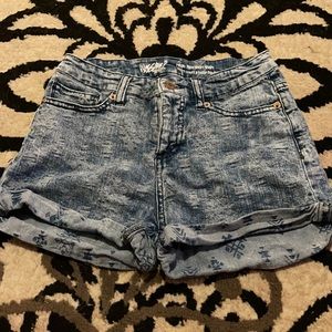 High rise short shorts